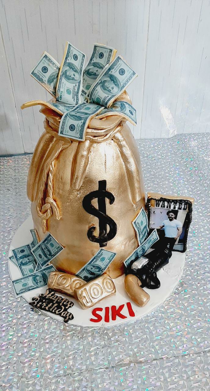 Money Bag Cake