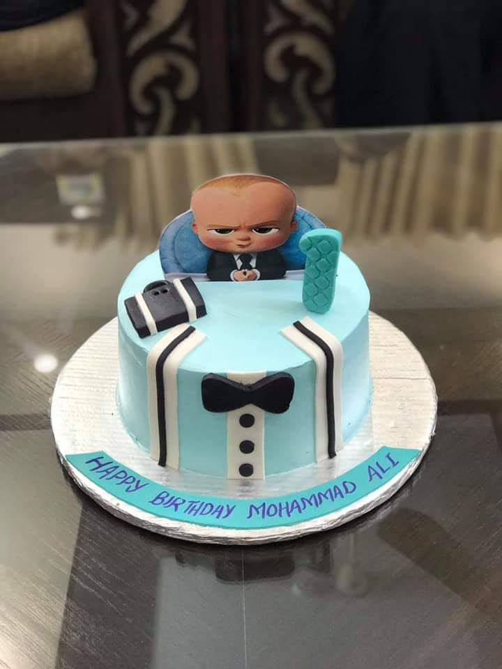 Get a cute design of baby boss cake in Lahore